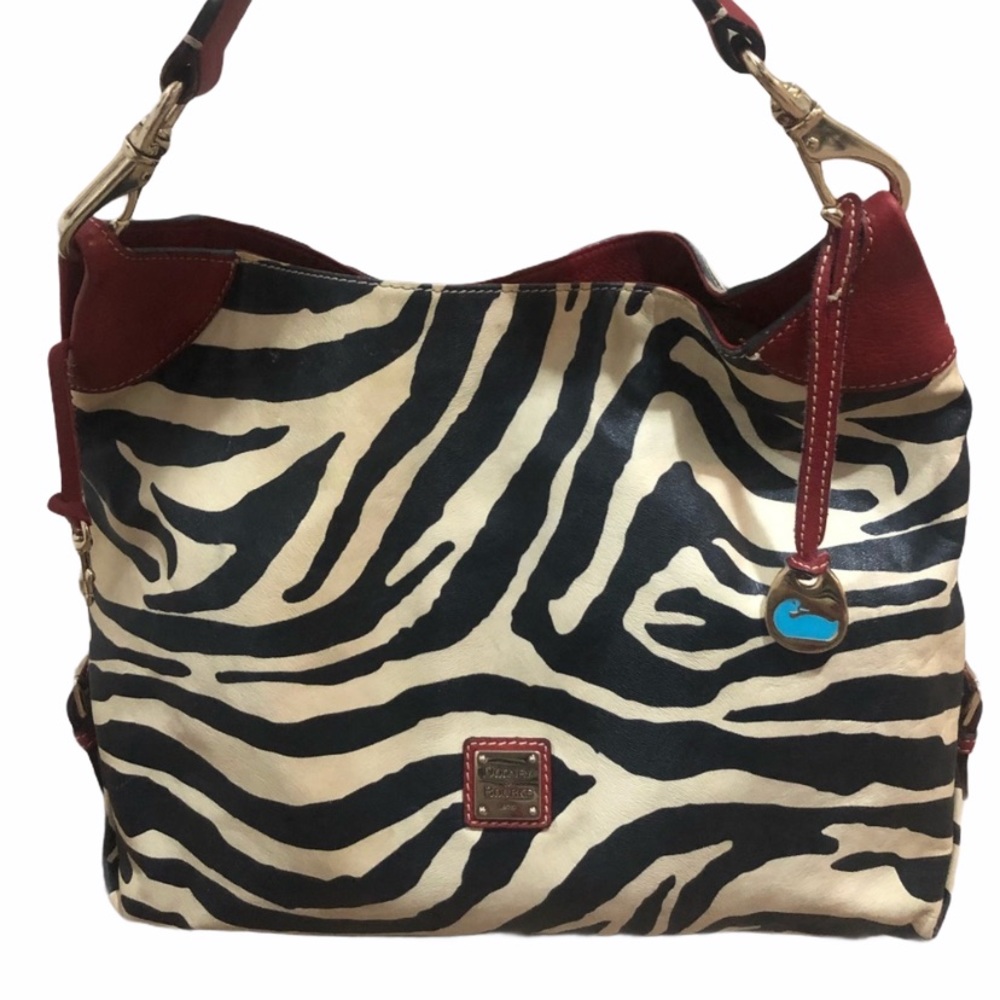 Authentic Dooney & Bourke Zebra Cooper Hobo